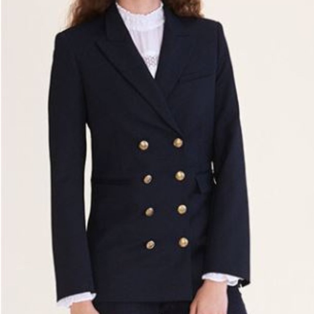 MAJE Vahina double-breasted twill jacket - Picture 3 of 7